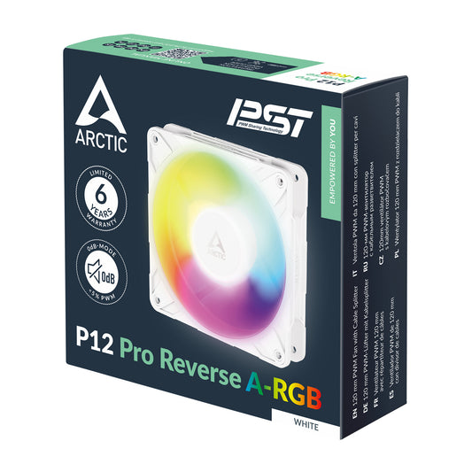 ARCTIC P12 PRO REVERSE ARGB - WHITE - 1 x 120MM