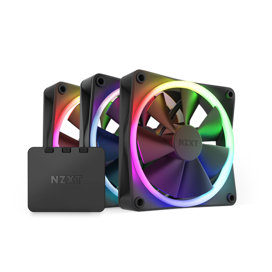 NZXT F120 RGB TRIPLE PACK - MATTE BLACK - 3 x 120MM