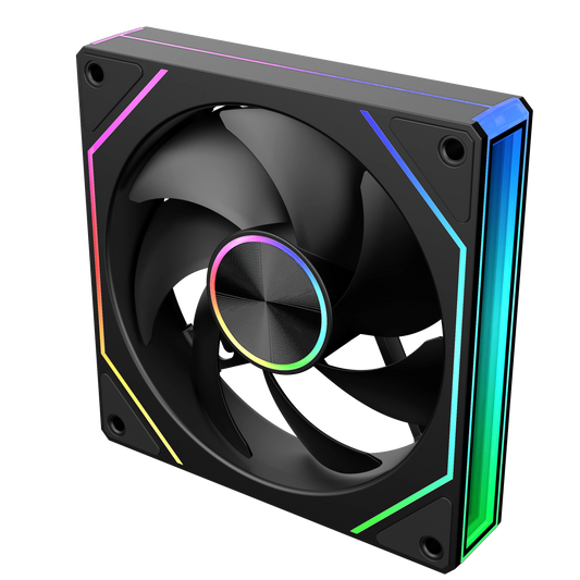SLEVFLOW ASQ SPECTRA PWM ARGB REVERSE - BLACK - 1 x 120MM