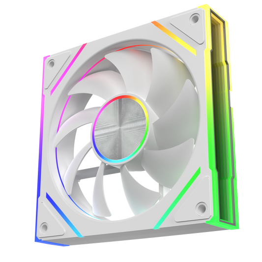 SLEVFLOW ASQ SPECTRA S PWM ARGB - WHITE - 1 x 120MM