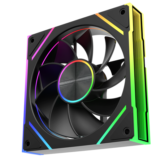 SLEVFLOW ASQ SPECTRA S PWM ARGB REVERSE - BLACK - 1 x 120MM